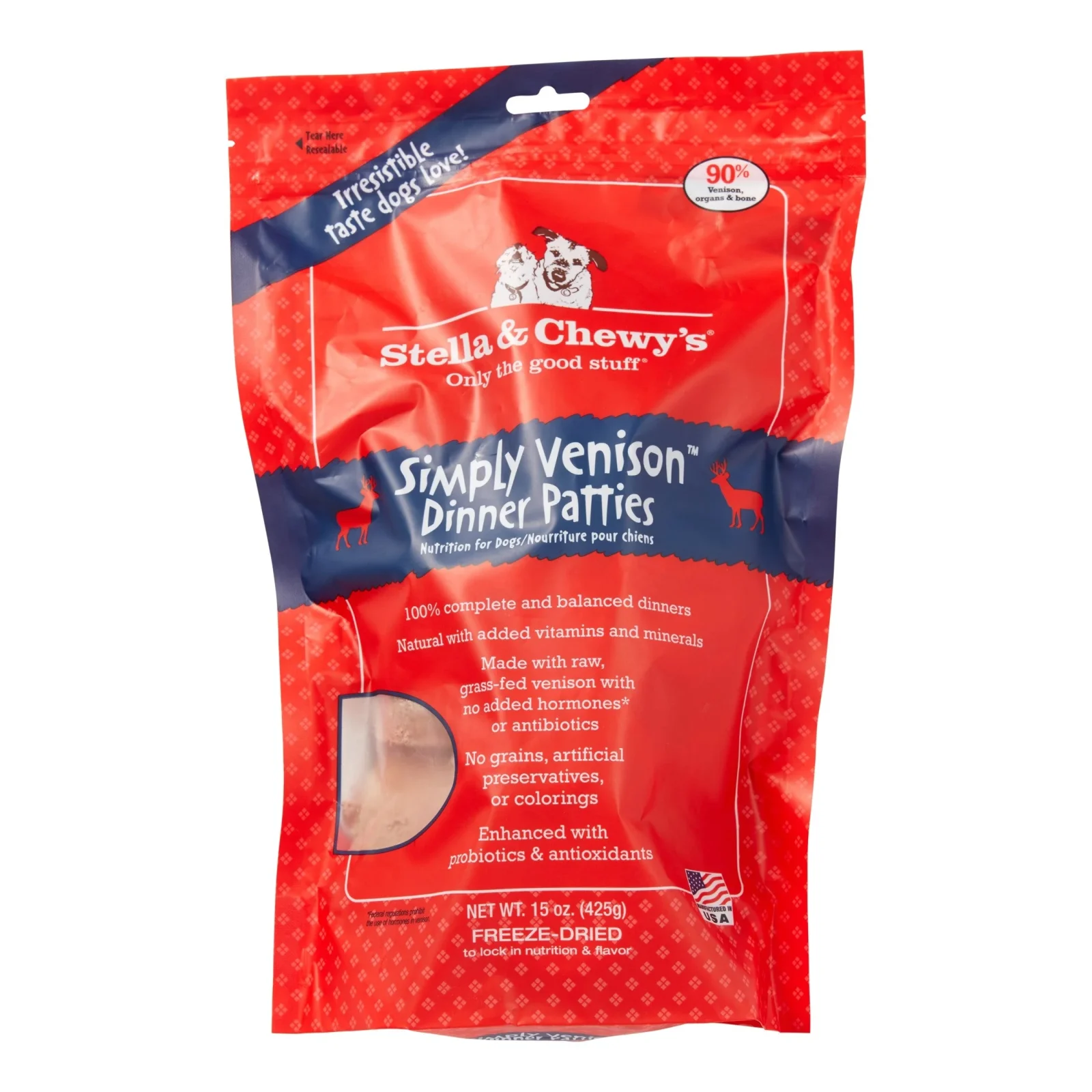 Stella & Chewy's Frozen Dog Food Dinner Patties Rabbit - 6 lbs