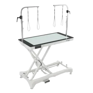 50" Dog Grooming LED Electric Table without Drawer White by Waggz