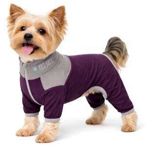 Pet Life ® Active 'Embarker' 4-Way Stretch Fitness Yoga Full Body Dog Tracksuit