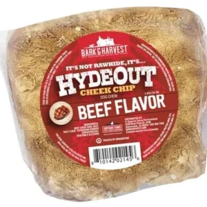 Bark + Harvest by Superior Farms HydeOut Beef Cheek Chips Beef Flavored - 20ct Case Dog Natural Chews - Display Box - Case of 20