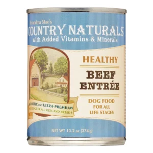 Grandma Mae's Country Naturals Dog Healthy Beef - 13.2 Oz - Case of 12