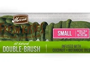 Merrick Treats Coconut Oil + Botanicals Small Brush Dog Dental Chews - Single Serve Box (25 ct)