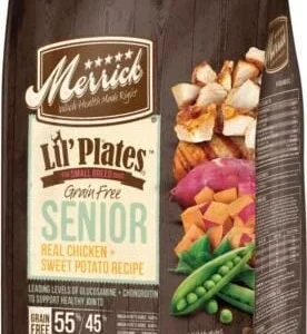 Merrick Lil' Plates Senior Freeze-Dried Dog Food - Chicken & Sweet Potato