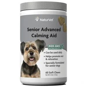 Naturvet Senior Calming Aid Soft Chew Dog Supplements - 60 ct