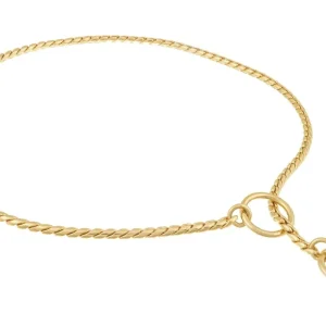 Slip Snake Show Chain Dog Collar (28 in x 3.8 mm)