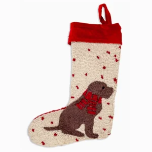 Wool Dog Christmas Stocking