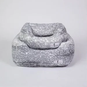 Cashmere Dog Bed in Silver Fawn