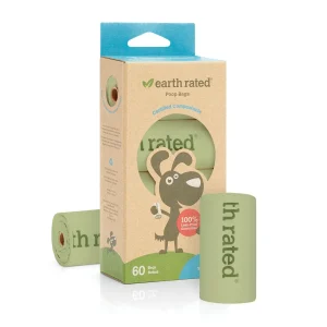 Earth Rated Dog Wastebags Compost - 4 Roll - 60 Count