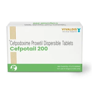 Vivaldis Cefpotail 200mg (Cefpodoxime) Tablets for Dogs and Cats