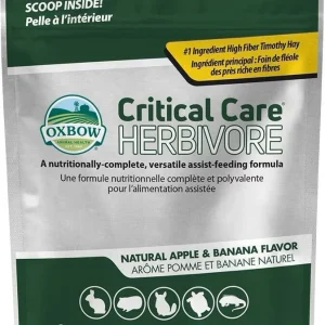 Oxbow Critical Care Herbivore Apple-Banana Flavor Small-Pet Health Supplement - 141-gm bag