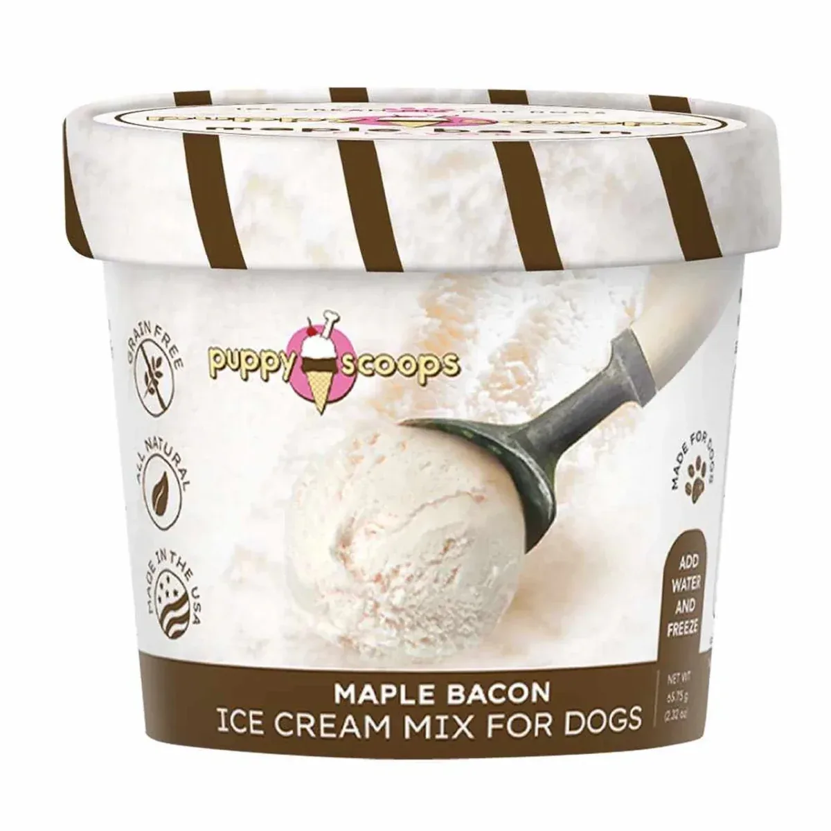 Puppy Cake Puppy Scoops Ice Cream Mix Maple Bacon Cup Small 2.32 oz
