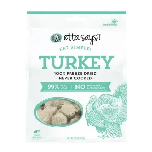 Etta Says Dog Treats Freeze-Dried Simple Turkey - 2.5 Oz