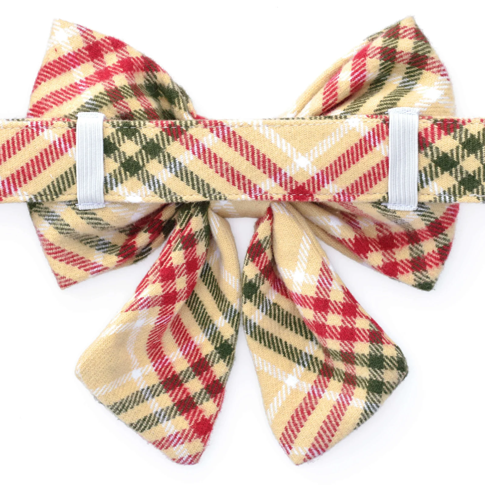 Eggnog Plaid Flannel Lady Bow Collar - Image 2