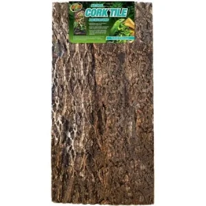Zoo Med Laboratories Natural Cork Tile Background Terrarium Décor - Brown