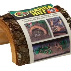 Zoo Med Laboratories Reptile Habba Hut™ for Reptiles, Amphibians & Small Animals Small - 2 X 4.5 X 3.25 Inch