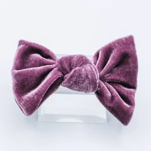 Velvet Knot Bow- Amethyst