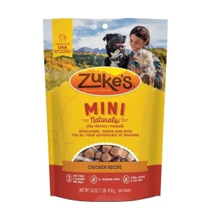 Zuke's Mini Naturals Chicken Recipe with Vitamins and Minerals Soft and Chewy Training Dog Treats