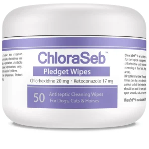 ChloraSeb Antiseptic Pledgets (2% Chlorhexidine + 1% Ketoconazole) (50 wipes)