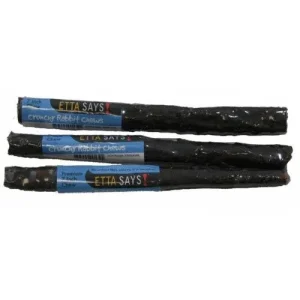 Etta Says Dog Treats Crunchy Chew Crunchy Rabbit Chew Sticks - Startrer Kit - Case of 54