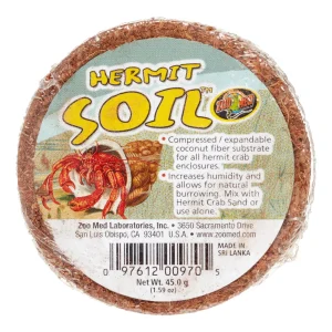 Zoo Med Laboratories Compressed Puck Hermit Soil™ for Reptiles - 16 Pack