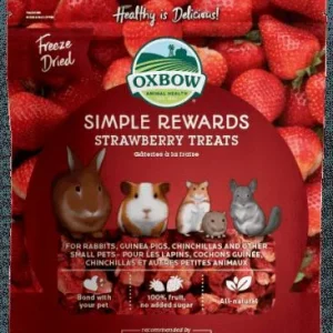 Oxbow Simple Rewards Strawberry Treats - 0.5 oz Bag