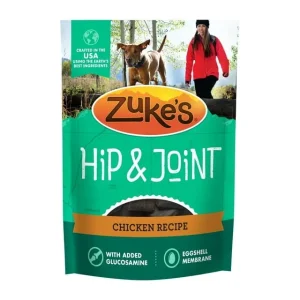 Zuke's Hip and Joint Support Chicken Recipe Senior Adult Soft and Chewy Dog Treats