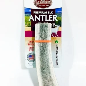 Tasman's Natural Pet Elk Antler X- Large Dog Natural Chews - Single Split