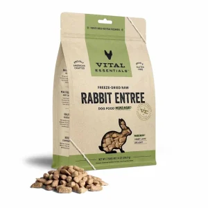 Vital Essentials Freeze-Dried Raw Rabbit Dog Food Mini Nibs