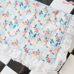 Wooflink Blooming Flowers Blanket - Blue