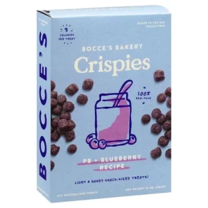 Bocce's Bakery Dog Crispies Peanut Butter and Blueberry Biscuits - 10 Oz