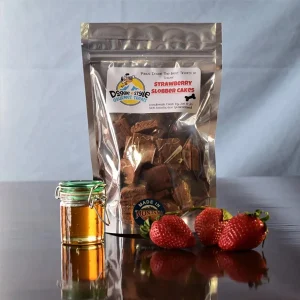 Doggie Style Gourmet Treats Strawberry Slobber Cakes, 6OZ