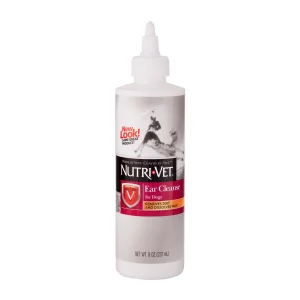 Nutri-Vet Ear Cleanse Liquid for Dogs and Cats - 8 oz Bottle