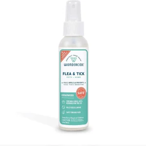 Wondercide Mosquito Flea and Tick Spray for Pets and Home - Cedarwood - 4 oz Bottle