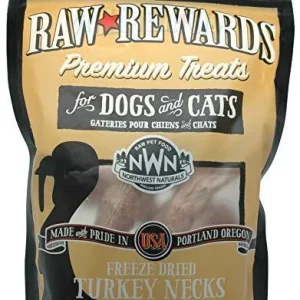Northwest Naturals Freeze Dried Raw Turkey Neck Freeze-Dried Cat and Dog Treats - 4 count Bag