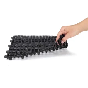 TP Floor 12x12In Blk, 6-Count
