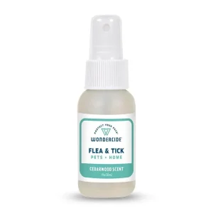 Wondercide Mosquito Flea and Tick Spray for Pets and Home - Cedar - 1 oz Trial Bottle - Case of 12