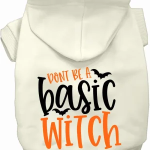 Don't Be a Basic Witch Halloween Pet Hoodie