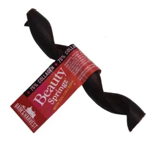 Bark + Harvest by Superior Farms BeautySpringz with Collagen 6" Hard Dog Chews - 30 ct Display Box - Case of 1