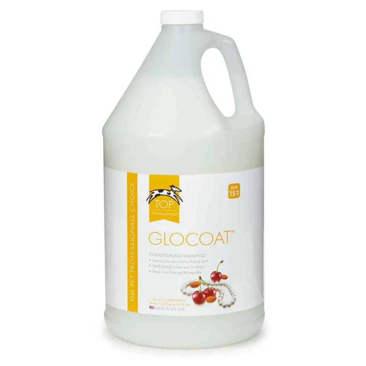Top Performance GloCoat Cond Pet Shampoo, 1 gal