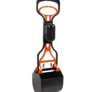 Pet Life ® 'Squeeze-N-Scoop' Dog and Cat Kitty Litter Waste Pooper Scooper Shovel w/ Built-in Waste Bag Holder