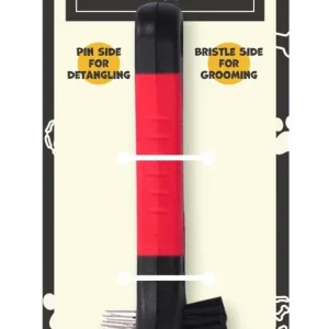 Double-Sided Pet Brush - Bristles and Pins