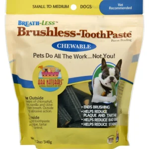 Ark Natural's Breathless Brushless Toothpaste Small/Medium Cat and Dog Dental Care - 12 oz Bag