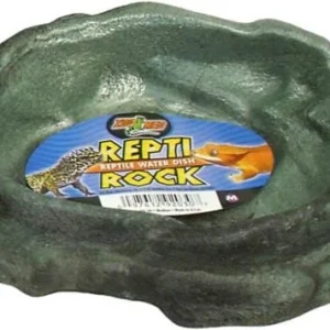 Zoo Med Laboratories Repti Rock Reptile Water Dish Medium - 1.5 X 5.5 X 6.5 Inch