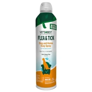 Vet's Best Natural Flea and Tick Cotton Spice Scent Plant-Based Home and Dog Spray