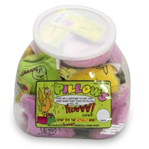 Ducky World Yeowww!® Catnip Pillows Cat Toy 24 Count Assorted
