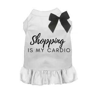 Shopping is My Cardio Dog Tee and Dress by Bark Fifth Avenue