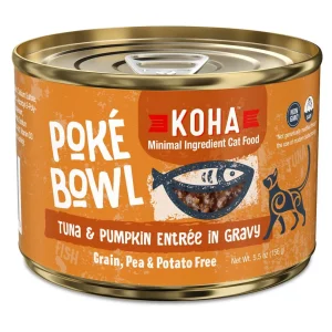 Koha Grain-Free Poke Tuna Pumpkin Canned Cat Food - 5.5 Oz - Case of 24
