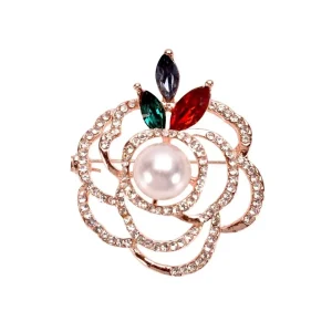 Rose Gold Pearl Brooch by Bark Fifth Avenue