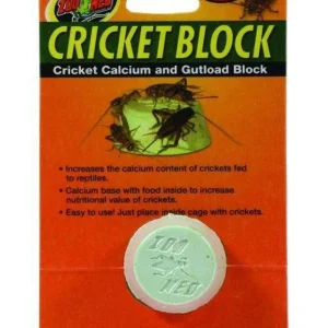 Zoo Med Laboratories Cricket Block – Cricket Calcium & Gutload Block for Reptiles - 0.45 Oz