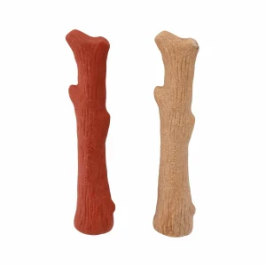 Petstages Dogwood Wood Alternative Dog Chew Toy Original/Mesquite Medium, 2-Pack